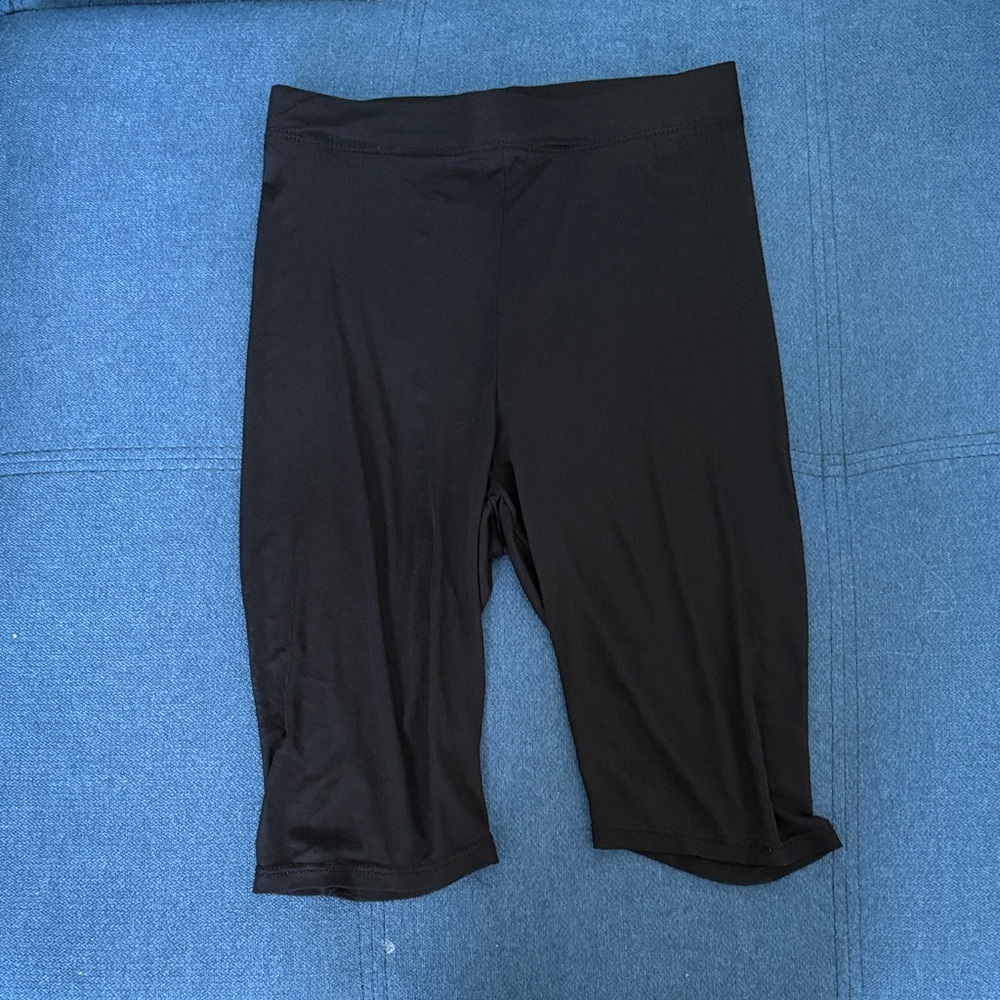Mesh Swim Black Biker Shorts